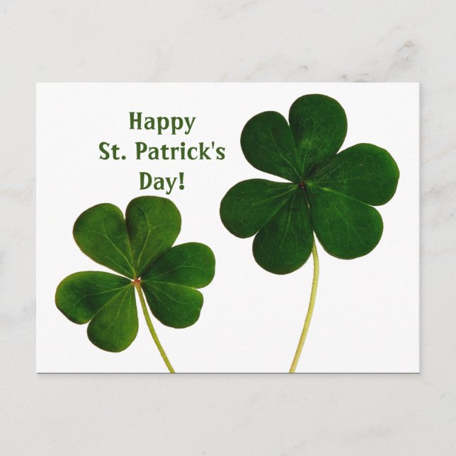 Postales del Día de Shamrock St. Patrick (Anverso)