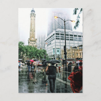 Postales del Día lluvioso de Chicago