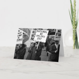 Postales del Día Nacional de la Vintage sin sonris