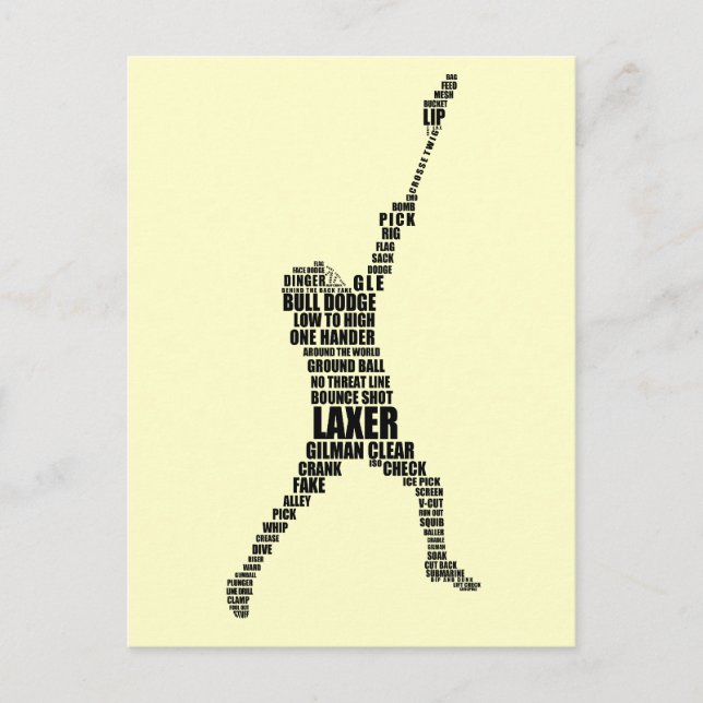 Postales del jugador de Lacrosse (Anverso)