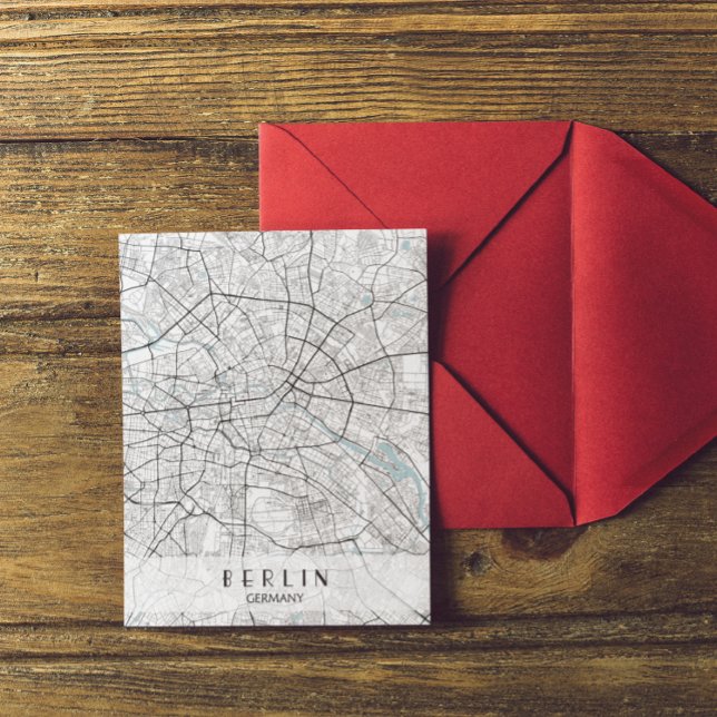Postales del mapa de Alemania de Berlín (Berlin City Map)