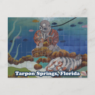 Postales del Mural del Buceo Esponge Tarpon