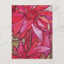 Postales del navidad de los Poinsettias de Alfonso