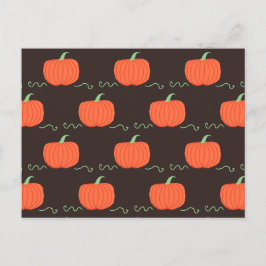 Postales del parche de calabaza (Marrón y Naranja)