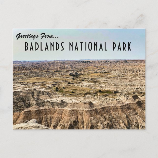 Postales del Parque Nacional Badlands (Anverso)