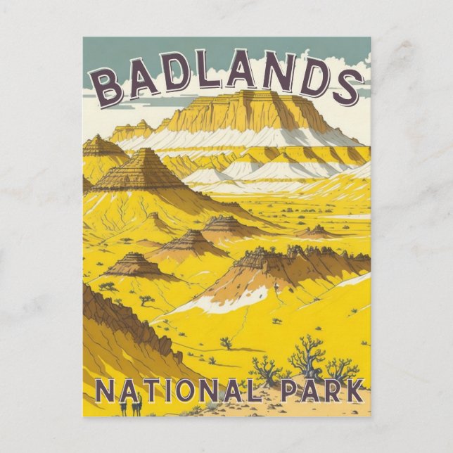 Postales del Parque Nacional Badlands (Anverso)