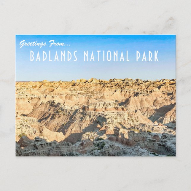 Postales del Parque Nacional Badlands (Anverso)