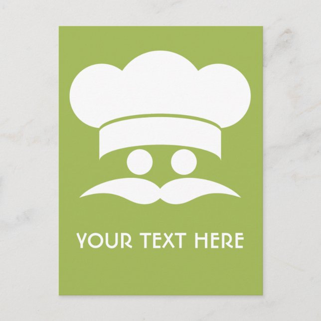 Postales del personalizado CHEF (Anverso)