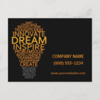 Postales del personalizado de bombilla inspiradora