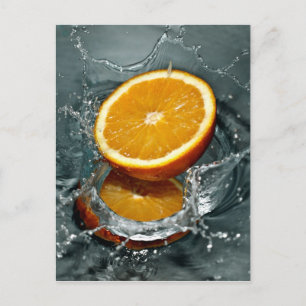 postales del personalizado naranja Splash