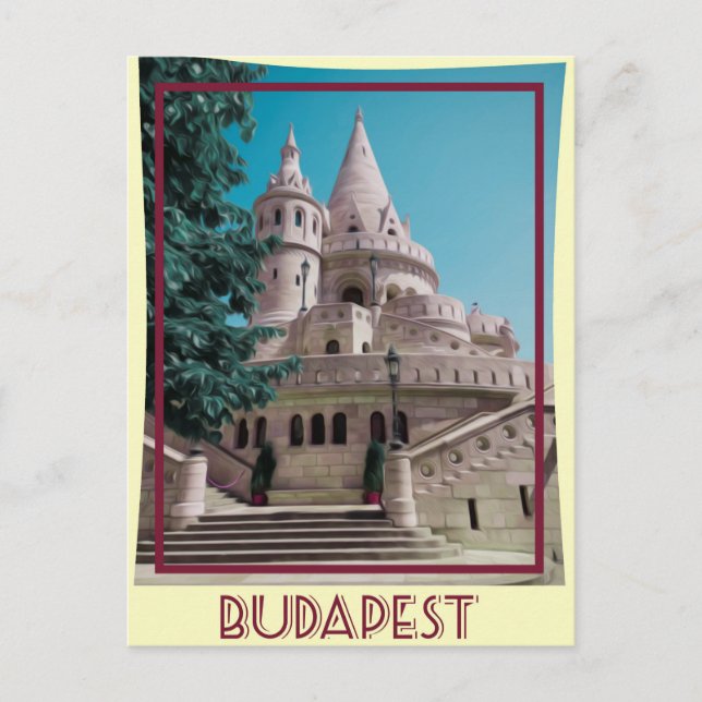 Postales del Poster de Viajes de la Viñeta de Buda (Anverso)