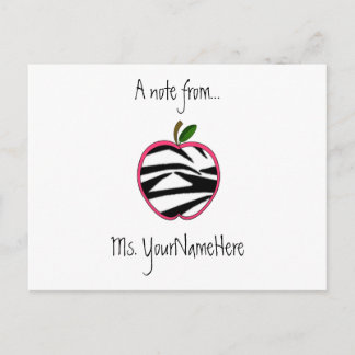 Postales del profesor - Apple de impresión de cebr