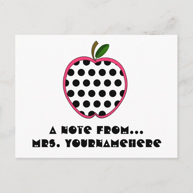 Postales del profesor - Polka Dot Apple (Anverso)