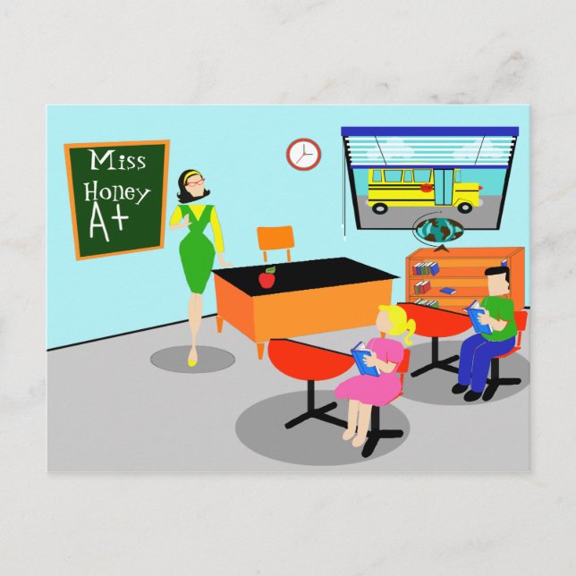 Postales del profesor retro (Anverso)