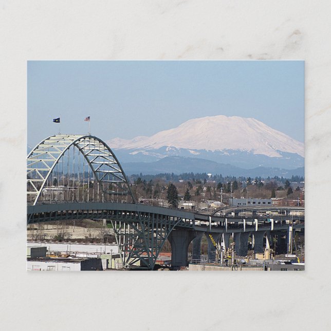 Postales del puente Mt St Helens y Fremont (Anverso)
