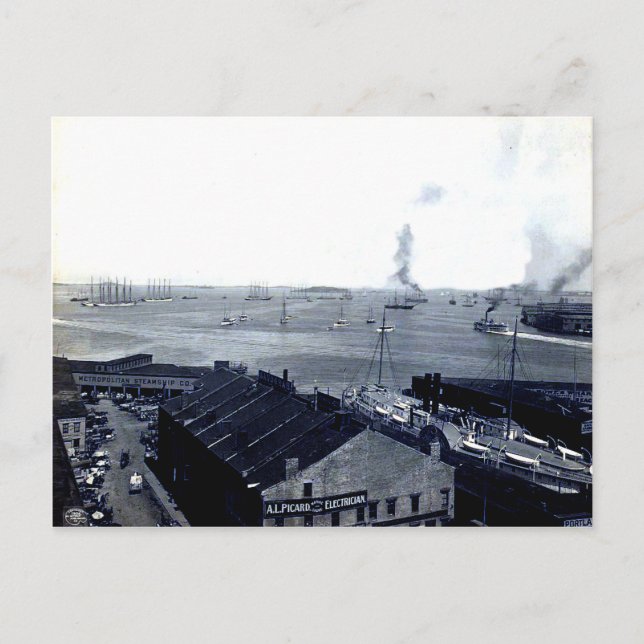 Postales del puerto de Boston de 1906 (Anverso)