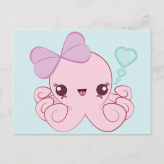 Postales del pulpo de Kawaii
