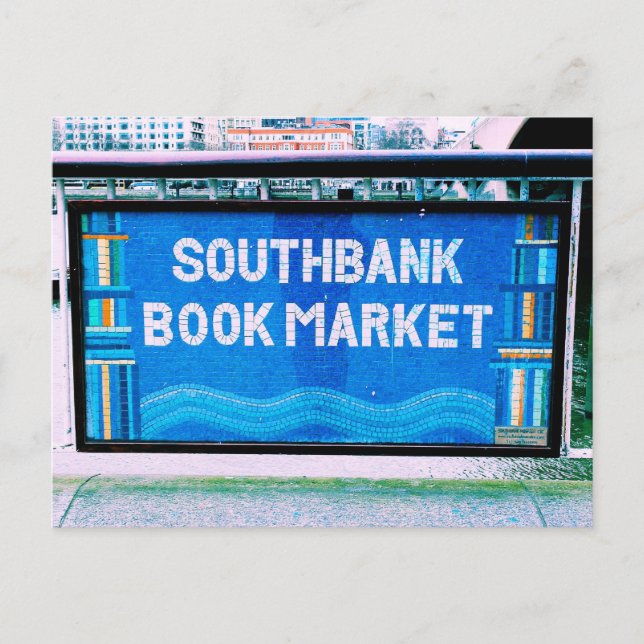 Postales del Southbank Bookmarket de Londres (Anverso)