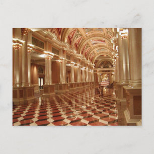 Postales del vestíbulo veneciano de Las Vegas