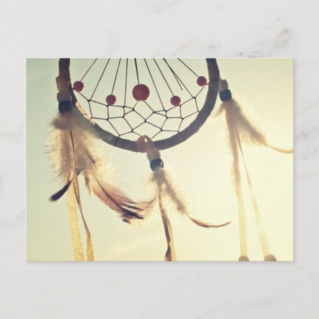 Postales del Viejo Hipster Tribal Dream Catcher (Anverso)