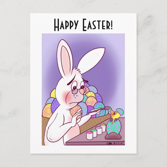 Postales divertidas para la sorpresa de Pascua (Anverso)