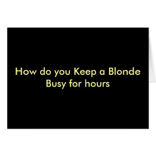 Postales divertidas - para los blondes y los