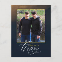 Postales elegantes de Año Nuevo feliz - 1 foto