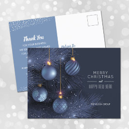 Postales empresas de los Ornamentos Azules de los 