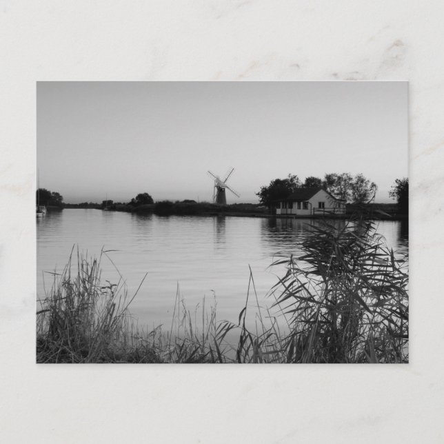 Postales en blanco y negro de "River Thurne" (Anverso)