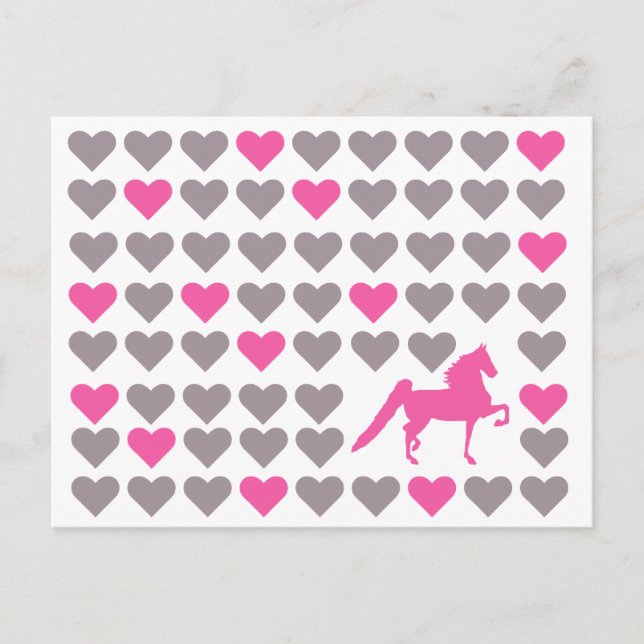 Postales enaltecidas - Amor ensillado estadouniden (Anverso)