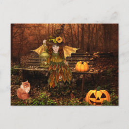Postales encantadas de Halloween con productos lác