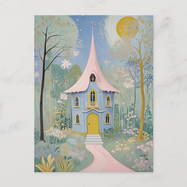 Postales encantadas para vacaciones en cabaña (Anverso)