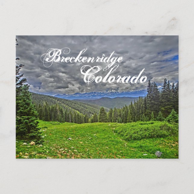 Postales escénicas de Breckenridge Colorado (Anverso)