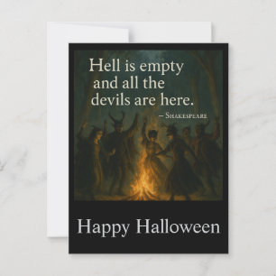 Postales espeluznantes de Halloween - el infierno