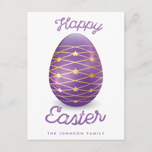 Postales felices de Pascua con huevo de Pascua Mor
