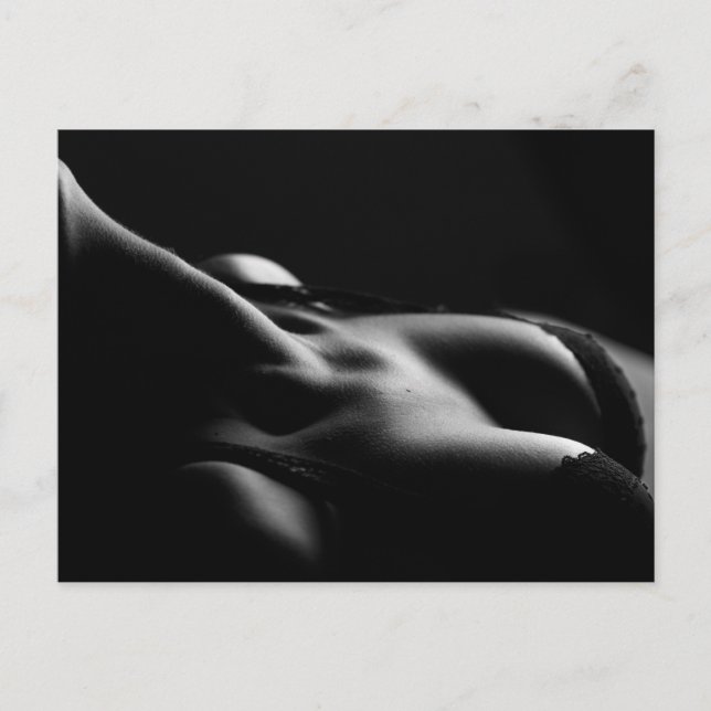 Postales femeninas sexys en blanco y negro (Anverso)