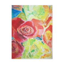 Postales florales de acuarela
