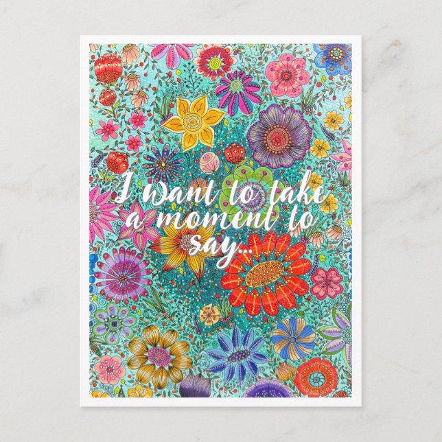 Postales florales impresas a partir de obras de ar (Anverso)