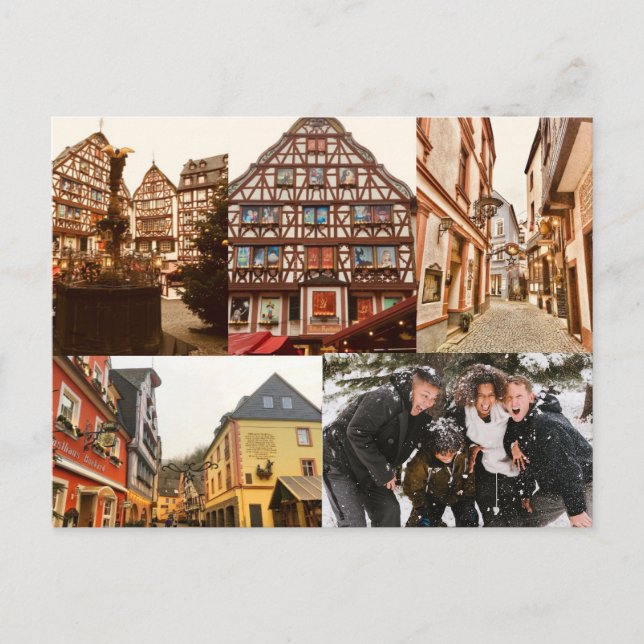 Postales fotográficas de Alemania para Navidades p (Anverso)