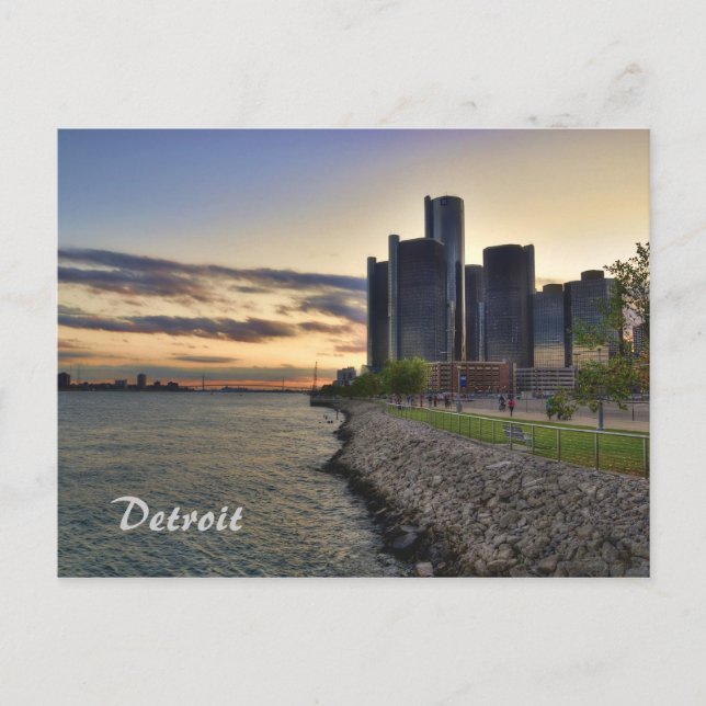 Postales frente al río Detroit (Anverso)