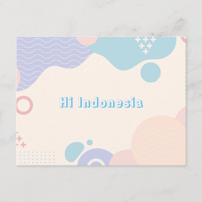 Postales G6 Hi Indonesia (Anverso)