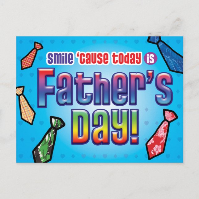 Postales GAY - Sonreir papá (Anverso)