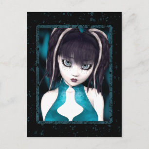 Postales góticas de muñeca grunge