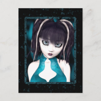 Postales góticas de muñeca grunge