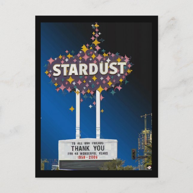 Postales gráficas de vectores Stardust Las Vegas # (Anverso)