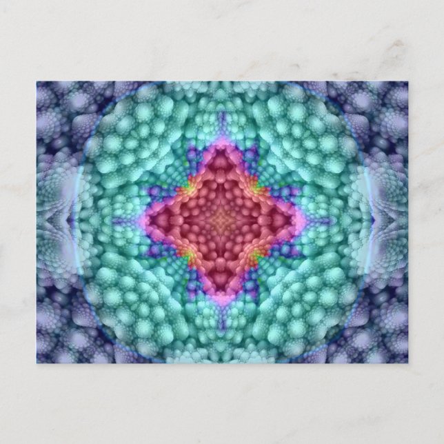 Postales Groovy Blue Vintage    Kaleidoscope (Anverso)