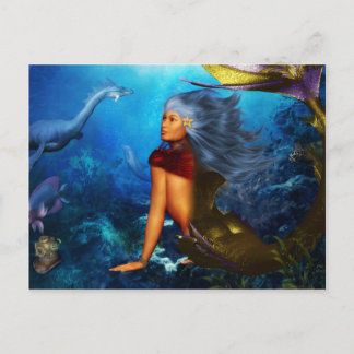 Postales hawaianas de la sirena