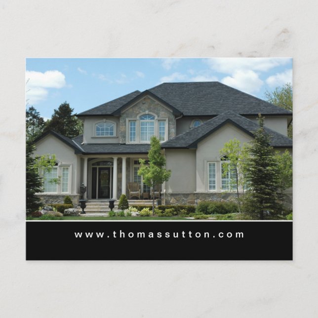 Postales inmobiliarias Beige Stucco House (Anverso)