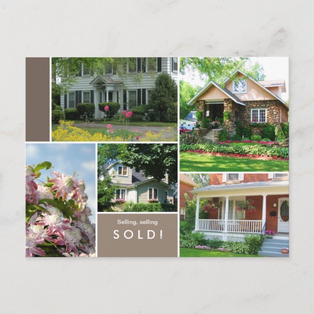 Postales inmobiliarias muchas casas / casas 2 (Anverso)