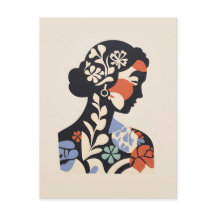 Postales Inspiradas En Matisse - Cara De Una Mujer